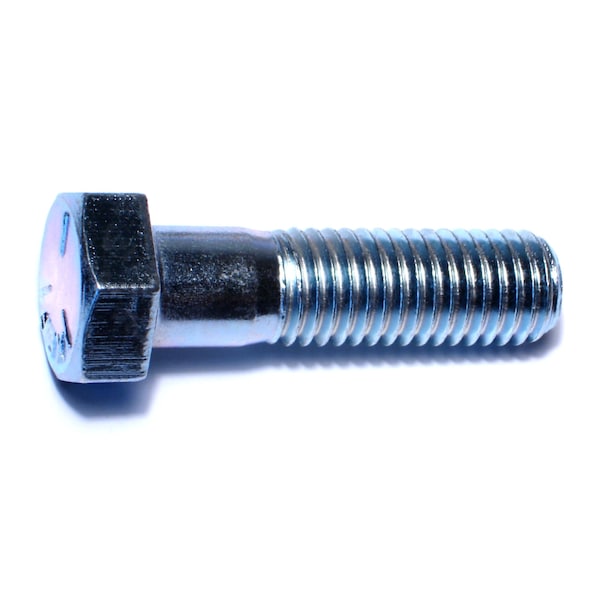 Midwest Fastener Grade 5, 5/8"-11 Hex Head Cap Screw, Zinc Plated Steel, 2-1/4 in L, 15 PK 53389 - main
